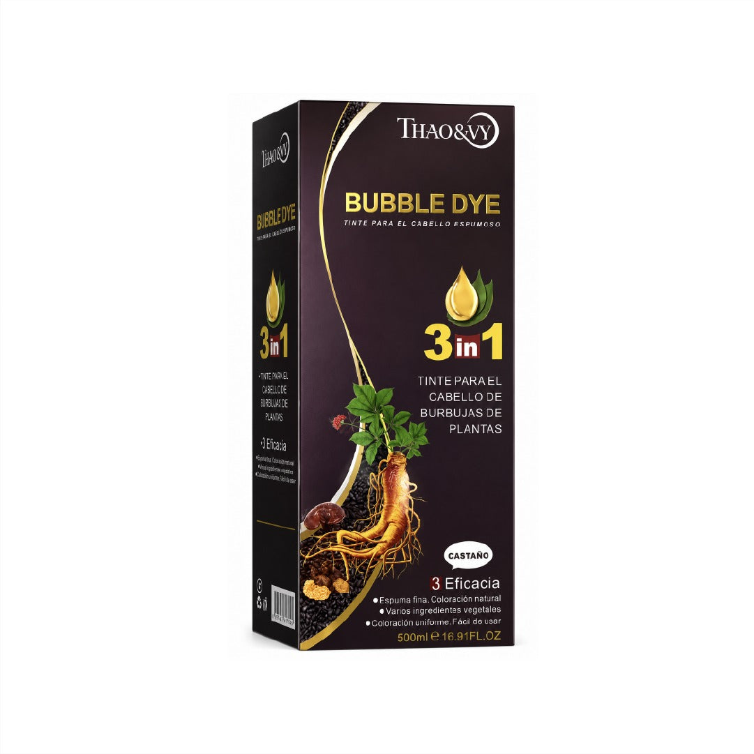 Thao & Vy Bubble Dye 3 en 1 Castaño Tinte Espuma de Plantas