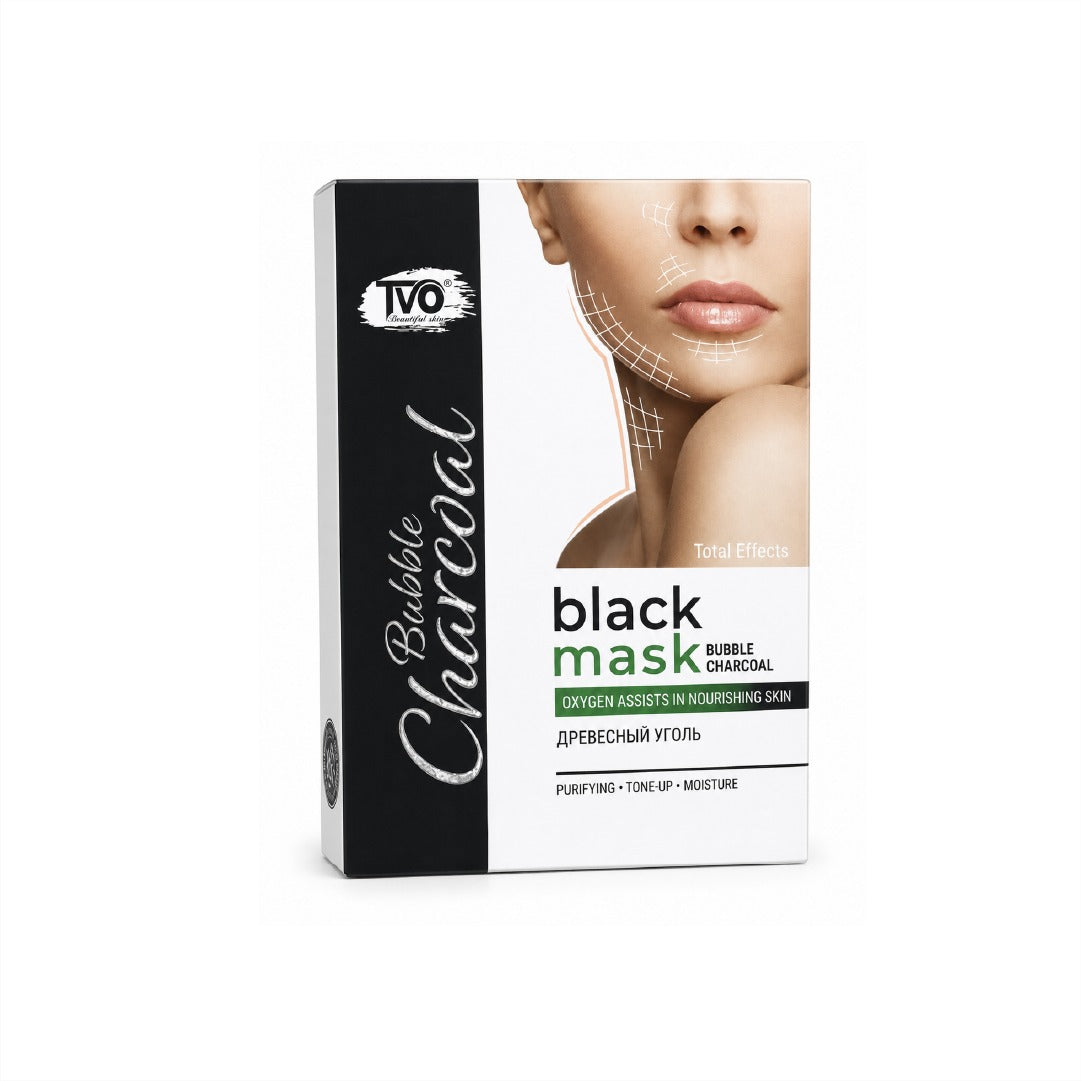 TVO Beautiful Skin Bubble Charcoal Black Mask