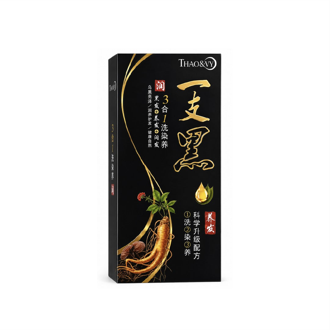 Thao & Vy Tinte Capilar Negro 3 en 1 con Ginseng Yi Zhi Hei